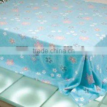 printing design coral knitted throw