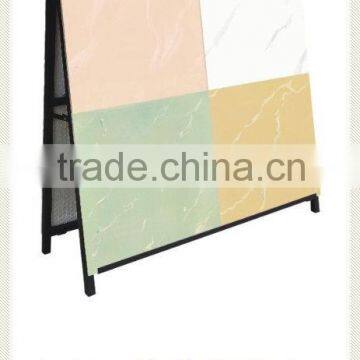 Double side screen tile display rack