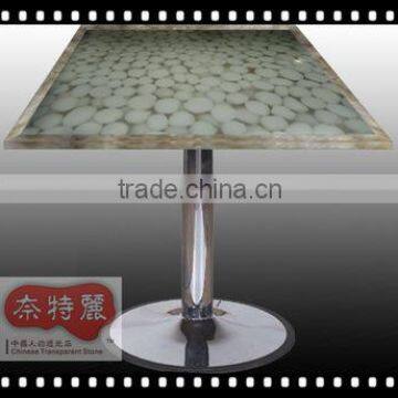 Artificial Transparent Resin Pebble Stone for Home Funiture Designs