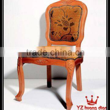dining chair with bentwood carved and copper decor