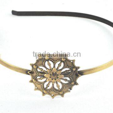 2014 New Promotional Women Simple Brass Hair Hoop Accessories