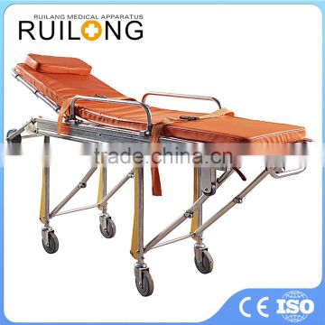 Folding Medical Hospital Stretcher Bed With Wheel