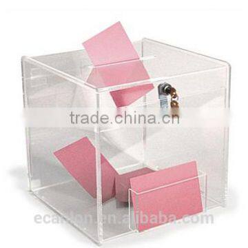 clear acrylic display box with lock