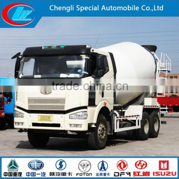 2016 New FAW 6x4 cement Truck and 12cbm 13cbm 14cbm FAW mixer truck for sale