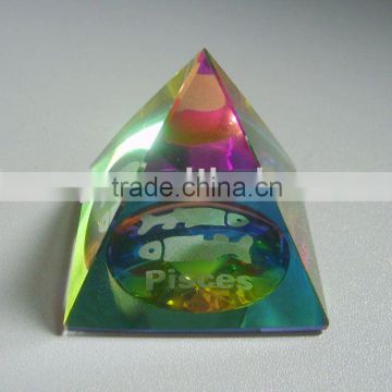 Cheap Wholesale Crystal Pyramid Paperweight OSM003