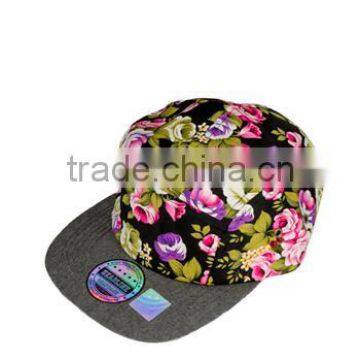 OEM hot sell high quality 5 panel snapback hat with custom printing