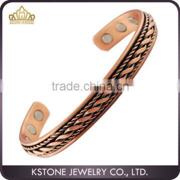 KSTONE Pure Copper Magnetic Bracelet, Arthritis Pain Relief Aid for Men or Women