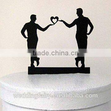 Manufacturer supply OEM Design monogram cake topper with competitive offer