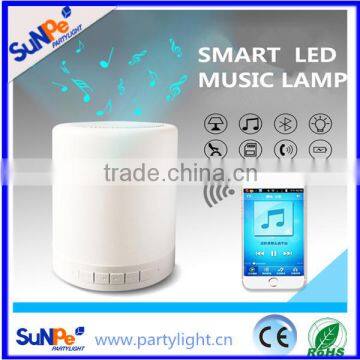 LED smart music lamp with bluetooth speaker and touch sensor multicolor portable night light