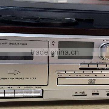 Rain Lane 6-in-1 Electric Turntable Fm Radio Cassette Record Player photo-3