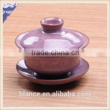 crackled glaze gaiwan in different color wholesale