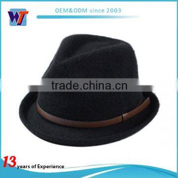 Coluorful Blank Wool Material Felt Hat and Fedora Hat photo-3