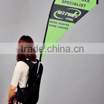 backpack banner,promotional backpack teardrop flag