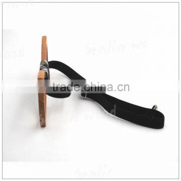 Natural wooden fashion bow ties OEM design