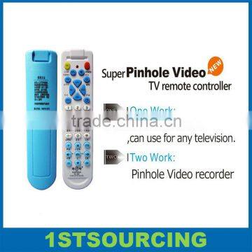 Super pinhole video TV remote controller