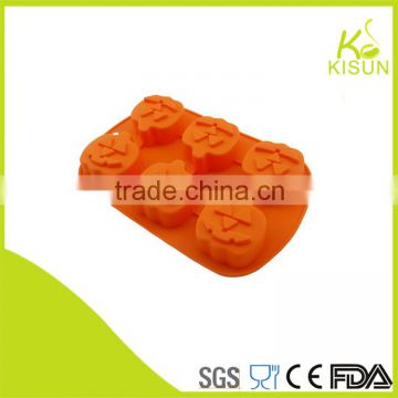 cake mould 6pcs pumpkin shape in silicone material