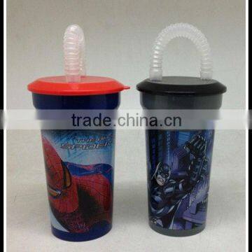 straw cup, plastic straw cup,children drinking cup