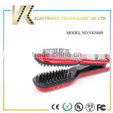 As seen on tv 2016 hair straightening brush electric ceramic steam hair straightener
