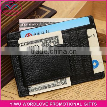 Best Selling Leather RFID Blocking Card Secure Wallet With Money Clip