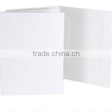 White Photo Folders/slip in Photo Mount