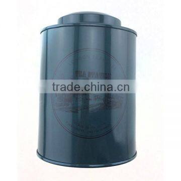 Round Double Lid Tea Tin Can,high Quality Tin Cans for Matcha Green Tea Powder Storage,black Round Tin Jars photo-3