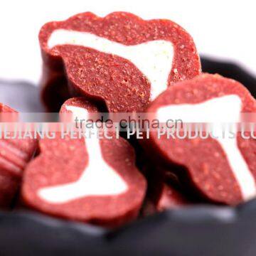 dog food two-tone shaped T-STEAK mini bone