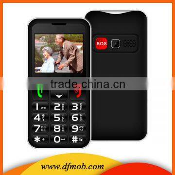 Hot 2.2INCH Unlocked Quad Band GPRS Spreadtrum6531DA Big Font Big Keyboard SOS GSM Dual SIM Card Old Age People Mobile Phone T11