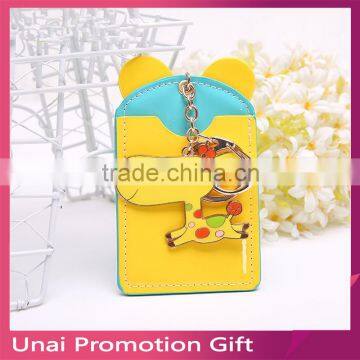 Cute Card Bag Keychain Cartoon Design Key Holder Ring Bag Accessories