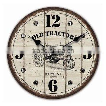 14 Inch MDF Garden Decorative Clock