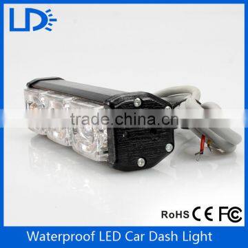 High power traffic warning light 3 bulbs led strobe light bar