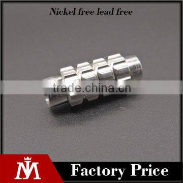 Fashion Silver Never Fade Jewelry Stainless Steel Engraved Charm for Bracelet