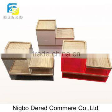 Customized Wooden Acrylic Plastic Storage Box