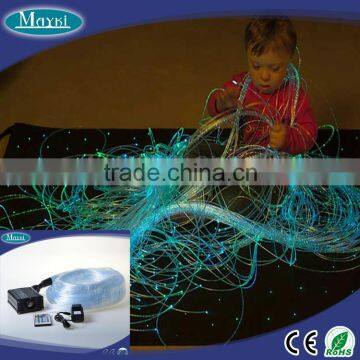 Colorful sensory fiber optic light with sensory sparkle fibre and 16w light engine