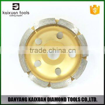 4" single row diamond grinding cup wheel for concrete