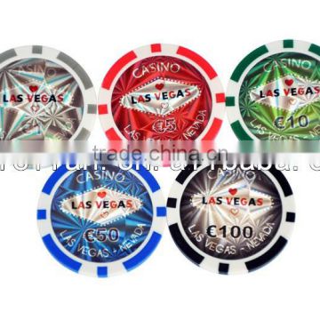 11.5g Casino Las vages poker chips,sticker poker chips