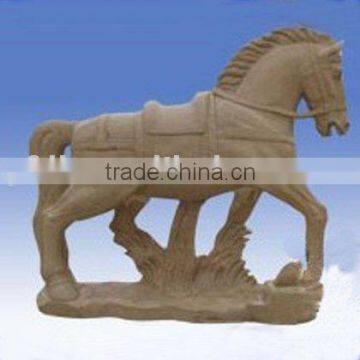 sandstone horse animal statue