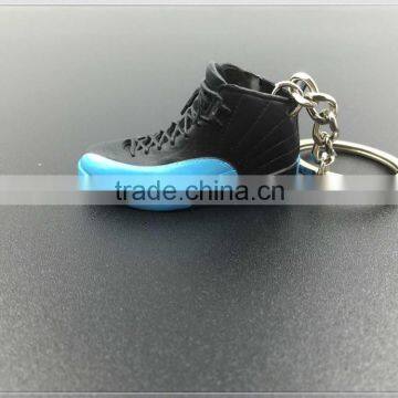 mini shoe keychain with custom logo, made of quality rubber material