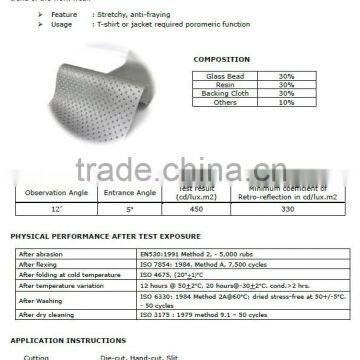 Reflective Elastic Silver Fabric Tape- 9904H-EL MESH photo-2