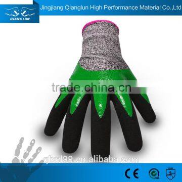 QL bright color 4343 working safety wholesale winter gloves