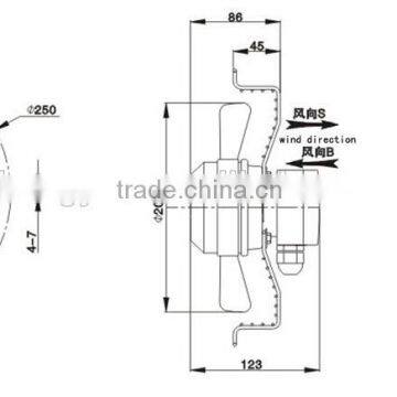 Hot New Products for 2015 Kitchen Outer Rotor Elevator Ventilation Fan photo-2