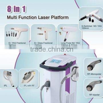 Apolomed multifunction laser skin rejuvenation elight ipl rf nd yag laser hair removal