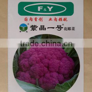 High Resistance hybrid purple Cauliflower seeds for growing and Sale-Purple pine F1