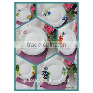 Hot Sale Ceramic Dinner Plate With Flower, Popular Designs Ceramics Plate , Soup Plate photo-3