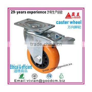 Hot Sale ISO9001 Certificated Long Working Life rubber industrial caster