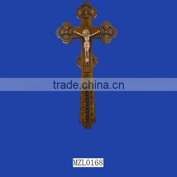 Antique Religious Resin Wall Cross Crucifix