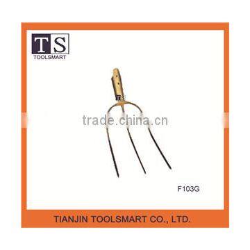 Good Quality Garden Tools 3 Prongs Steel Fork F103 photo-3