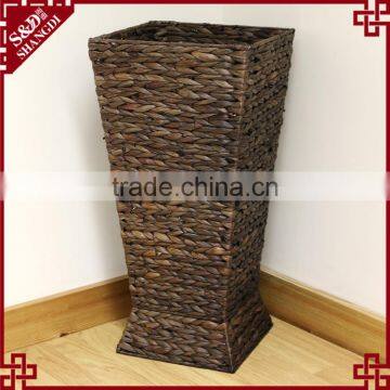 Natural Water Hyacinth Woven Indoor Display Used Umbrella Stand