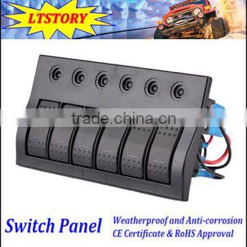 Boat Marine Rocker Switch Panel 4 Switches photo-4
