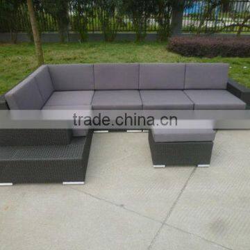 Современный наружный плетенный ратановый мебельный премиум-комплект с диваном photo-5