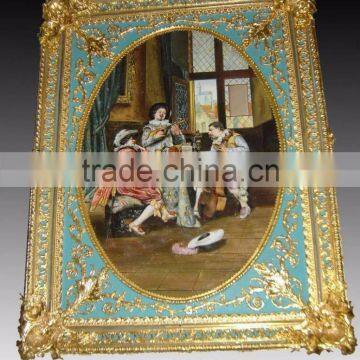 The Family Picnic Framed Wall Mounting Oil Painting, Home Decorated Painting Mural photo-5